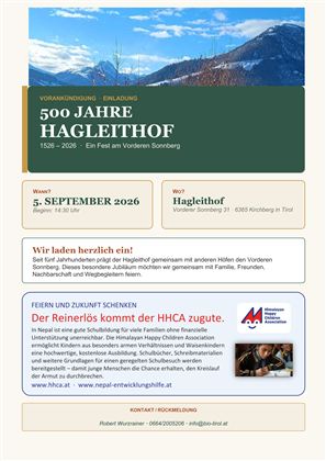 500 Jahr Hagleithof