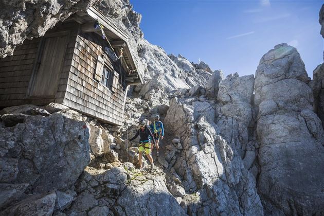 Babensstuber Hütte unterhalt des Gipfels