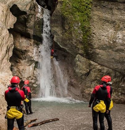 Canyoning_Wasserfall