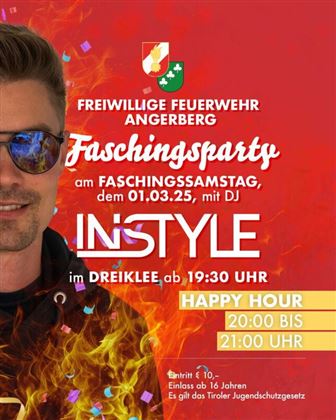 Flyer Faschingsparty @ Region Hohe Salve