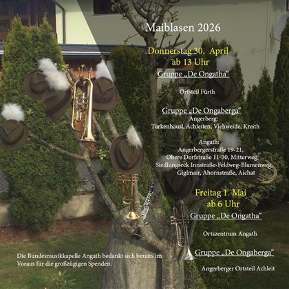 Flyer Maiblasen - BMK Angath