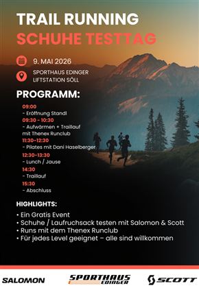 Flyer Trailrunning Schuhtesttag