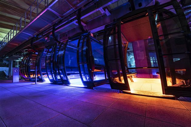 Ein Mann schnitzt an einem Kürbis und verleiht ihm kunstvolle Details. Im Hintergrund sind weitere Kürbisse und eine ländliche Atmosphäre zu sehen.