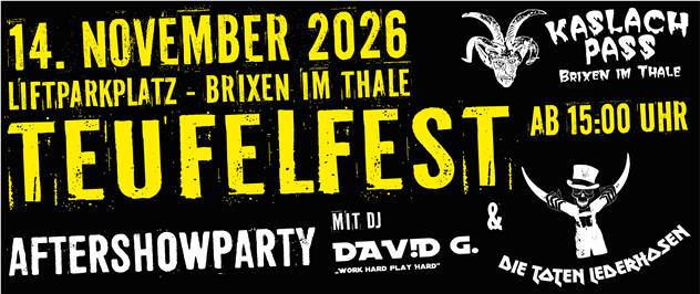 Kaslachpass Teufelfest Banner