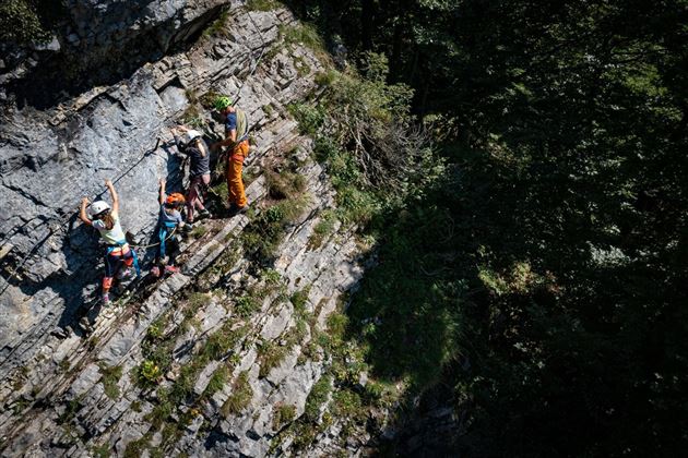 Klettersteigtraining für Kids