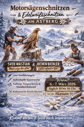 Motorsägenschnitzen & Edelweisschnitzen