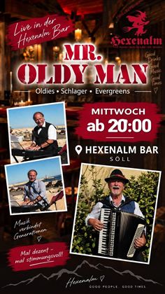 Ein Musiker spielt Saxophon in einem gemütlichen Ambiente. Die Veranstaltung steht unter dem Motto "Live Musik".