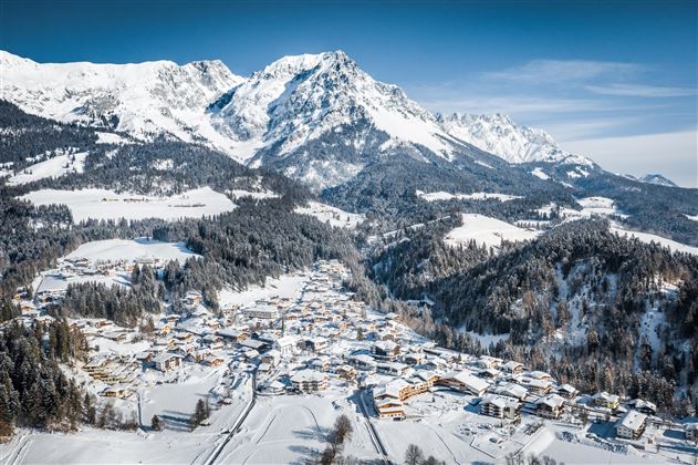 Ortansicht Winter_Scheffau_Foto Mathäus Gartner