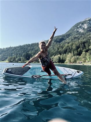 Scheffau_SUP_Yoga_Hintersteiner See