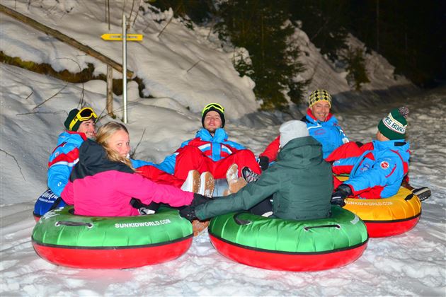 Snowtubing.