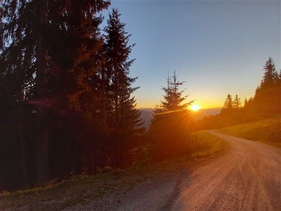 Sonnenuntergang wanderung