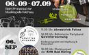 Ein Plakat für das 18. Kehlbach Fest, das am 6. und 7. September stattfindet. Es zeigt Informationen zu Veranstaltungen, Zeiten und Musikern sowie eine einladende Atmosphäre.
