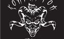 A graphic motif featuring a demonic face with impressive horns. The inscription "Korasator Pass" complements the design.