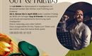 Ein Flyer für das Tapas-Restaurant La Rana, der ein wöchentliches Event namens "Guy & Friends" bewirbt. Informationen zu Datum, Ort und musikalischem Programm sind klar hervorgehoben.