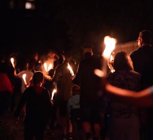 Torchlight hike in Kirchberg