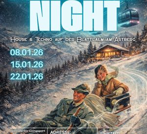 An event called "Rodel House Night" featuring house and techno music. The dates are January 8, 15, and 22, 2026, from 6:30 PM to 9:30 PM.