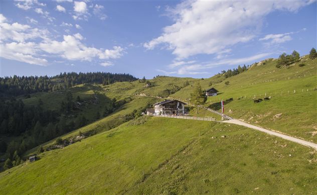 Buchacker Alm Hüttenansicht