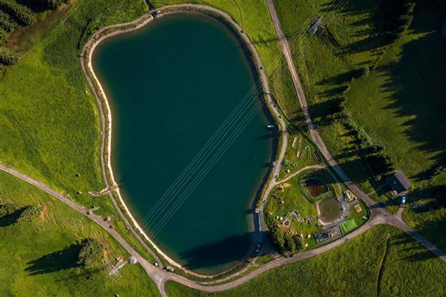 Filzalmsee von oben