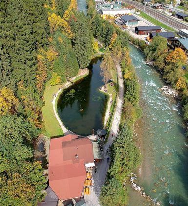 Fischteich Ansicht oben