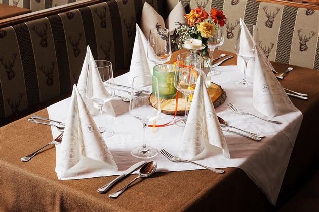 Hinterduxerhof Kufstein Restaurant Gedeck