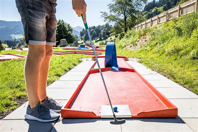 Minigolfanlage.