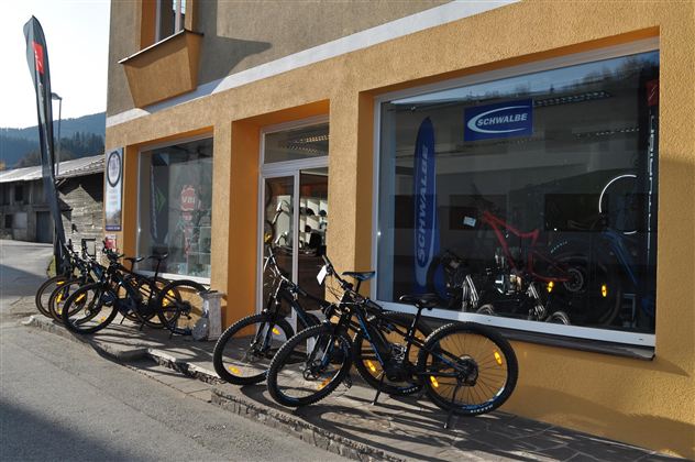 Shop außen @The Bike Shop Hopfgarten
