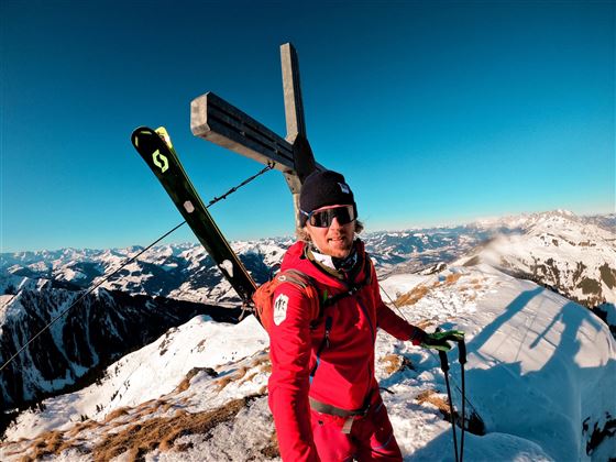 Skitour am Gipfel