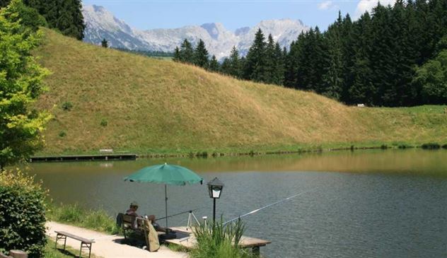 Söll_Angeln am Moorsee_Wilder Kaiser