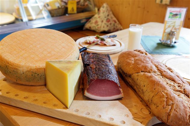 Speck und Käse