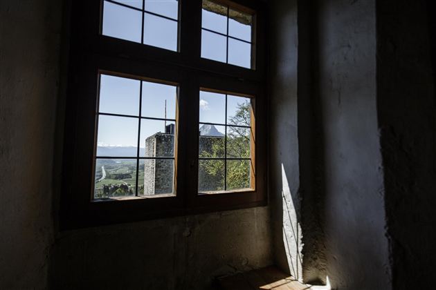 Thierberg Kapelle Aussicht von innen