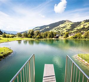 Sprungbrett am Badesee