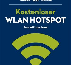 Free Wi-Fi hotspot. Here you can access the internet for free!