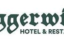 Een logo van Eggerwirt Hotel & Restaurant. De tekst is in een traditionele, gestileerde stijl uitgevoerd.