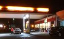 Nachtaufnahme Shell Tankstelle