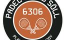 A round sticker with the inscription "Padel Field Soell". Two padel rackets and the words "Play, Connect, Enjoy" are also depicted.