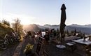Weinbergerhaus Kufstein Terrasse Sonnenuntergang