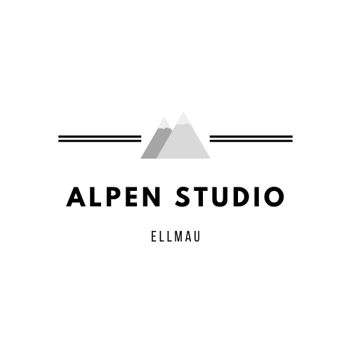 Alpen studio logo wit