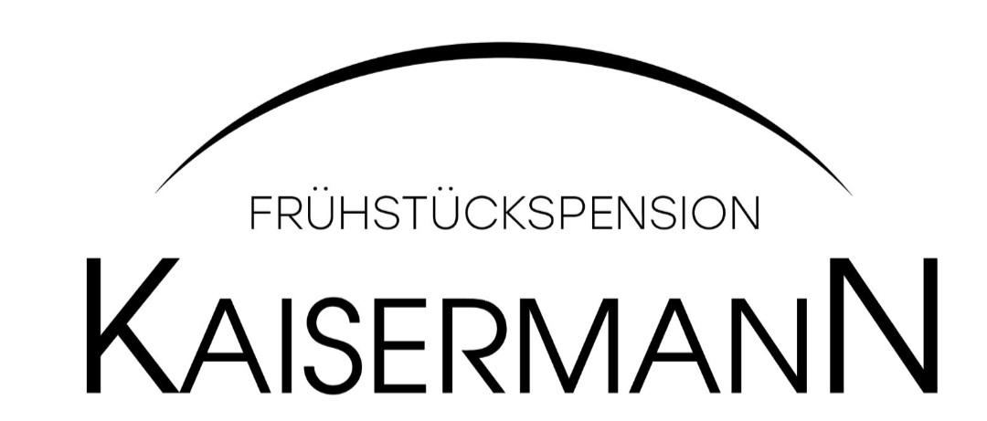 A simple and elegant logo for a bed and breakfast called "Kaisermann". The lettering is designed to be clear and modern.