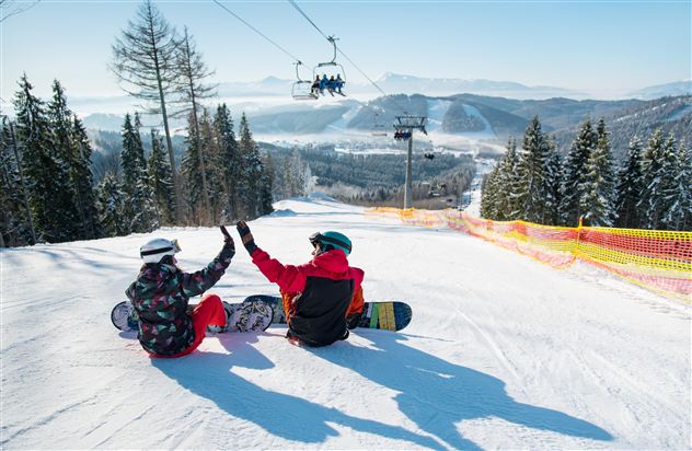 Snowboarden-Winterurlaub