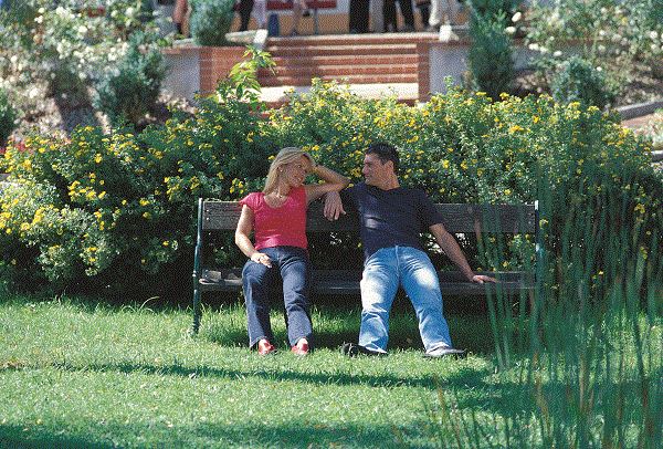 Der Kurpark ladet zum verweilen ein