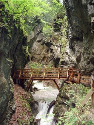 Kühlend und rauschend in der Wolfsklamm