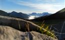 View towards Hinterthiersee and Kaisermassiv from the Grabenbergalm