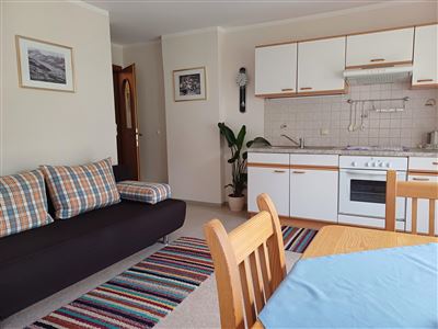 Apartment 1/1 Schlafraum/Südwestbalkon