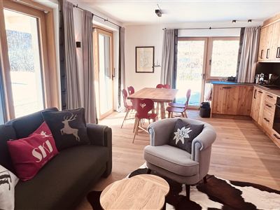 Apartment 2: Living/dining room with open kitchen