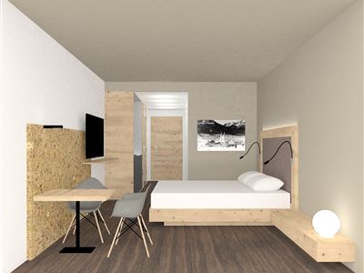 Apartamento, ducha, WC, salón/dormitorio