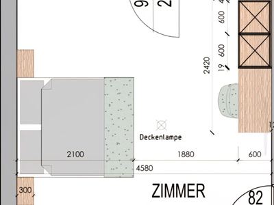 Shared room, shower, toilet, standard