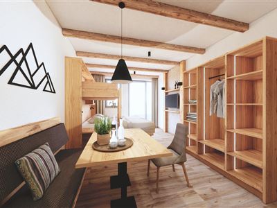 Studio, shower, toilet, balcony