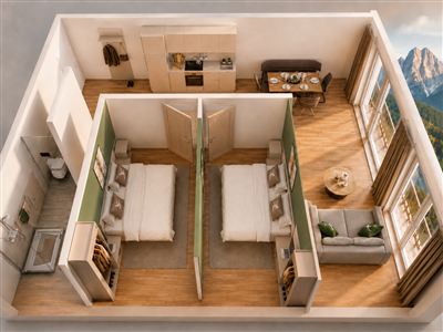 Apartment 2 Schlafzimmer​