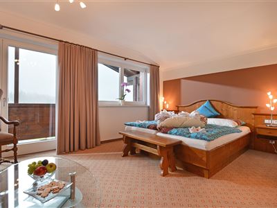 Doppelzimmer mit DU/WC mit Balkon und Kaiserblick