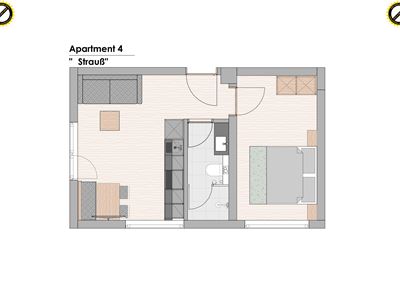 Apartament, prysznic, WC, 1 pokój do spania